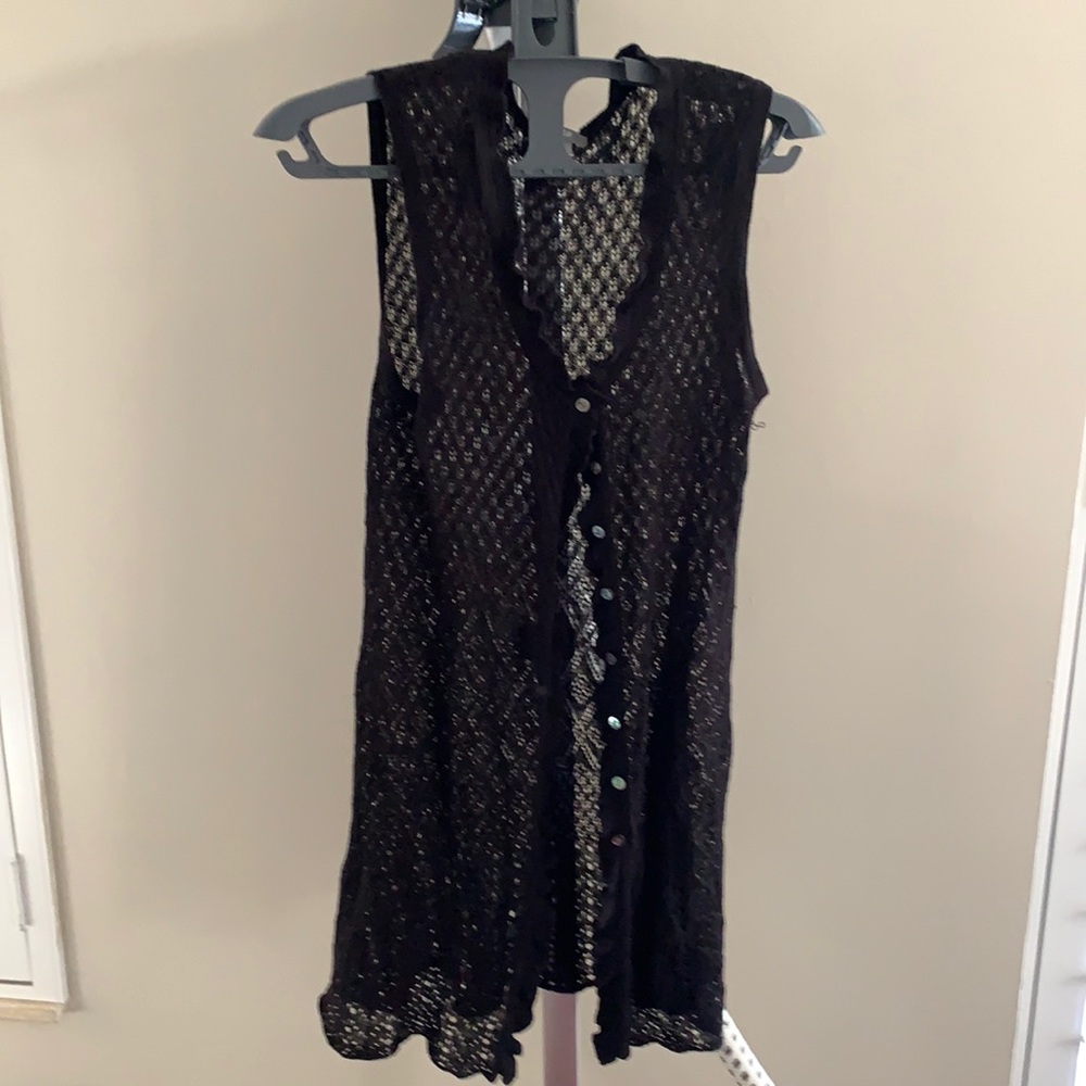 J.Jill black button down sweater